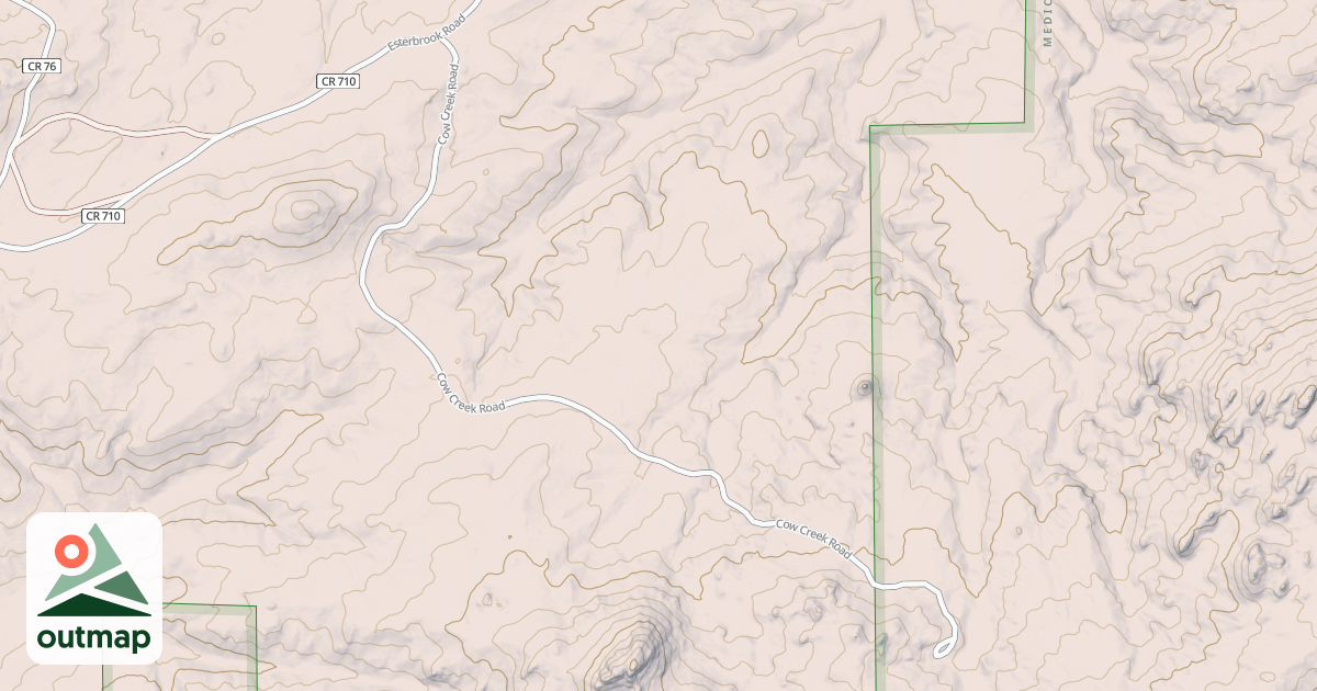Map of COW CREEK ROAD