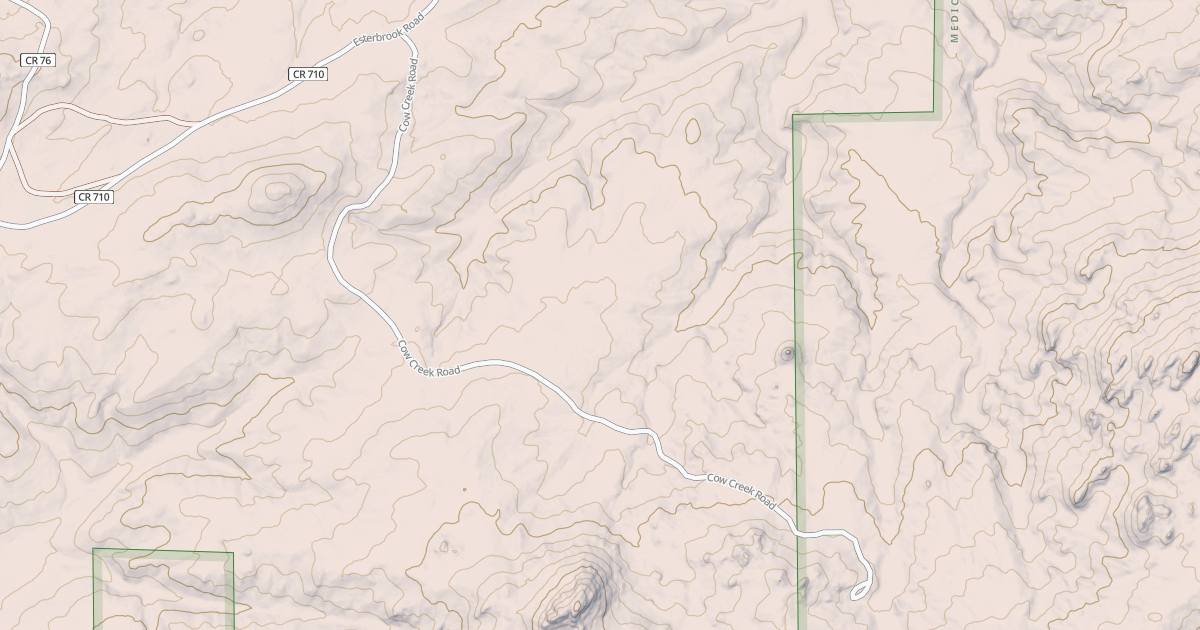 Map preview of COW CREEK ROAD