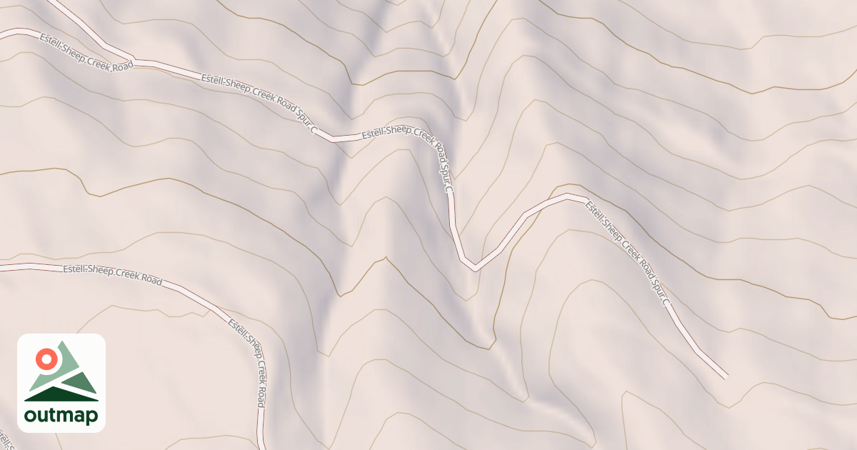 Map of ESTELL-SHEEP CREEK SPUR C