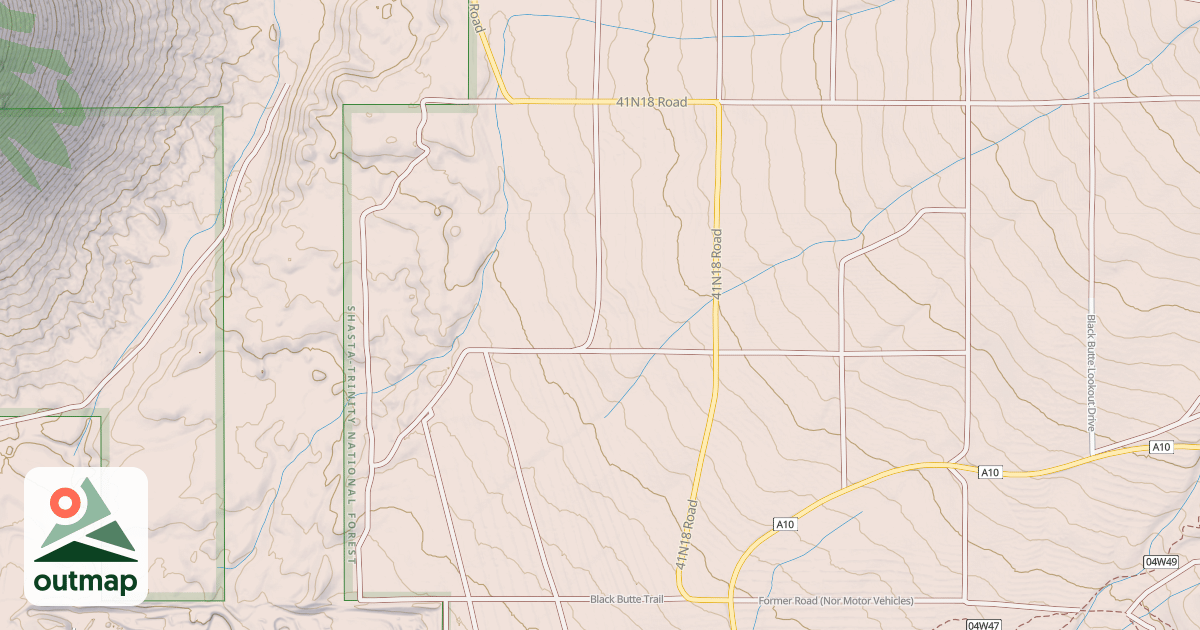 Map of ASH FLAT