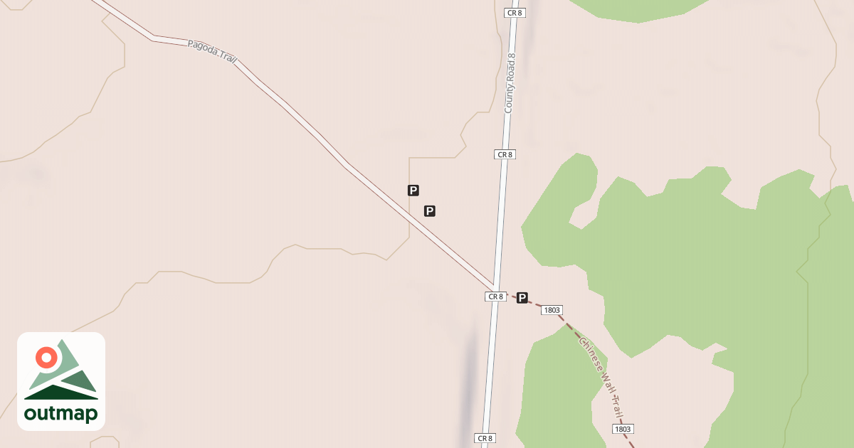 Map of CHINESE WALL/PAGODA TH