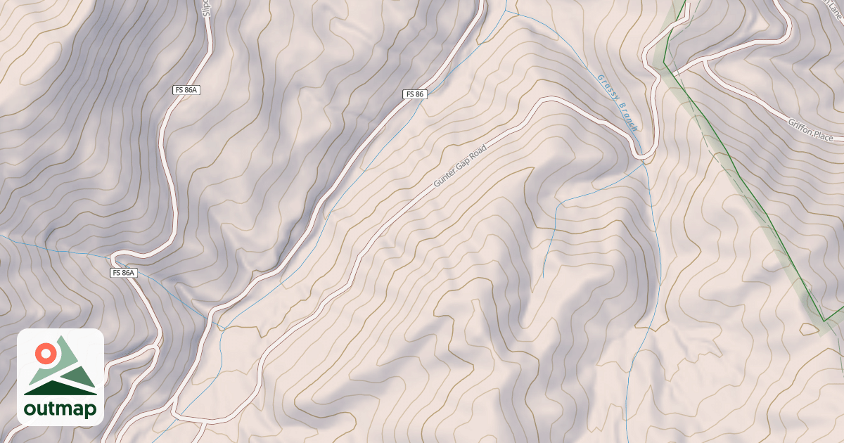 Map of GUNTER GAP