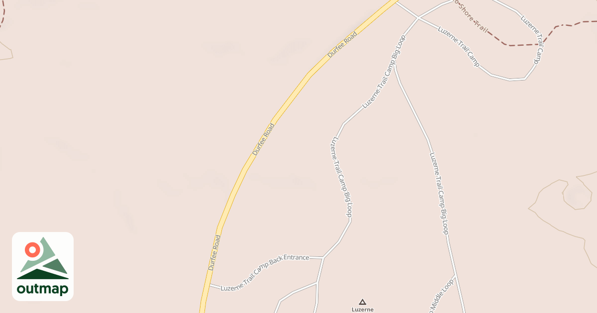 Map of LUZERNE TR CAMP BACK ENTRANCE