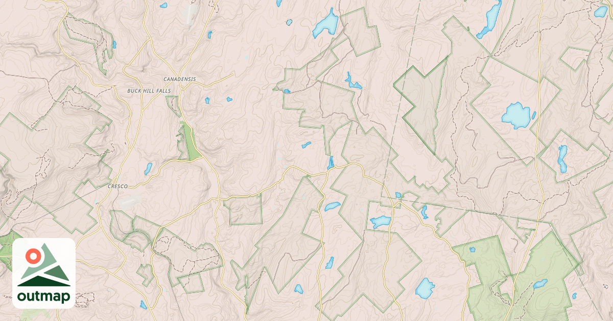 Map of Snow Hill Snowmobile Trails