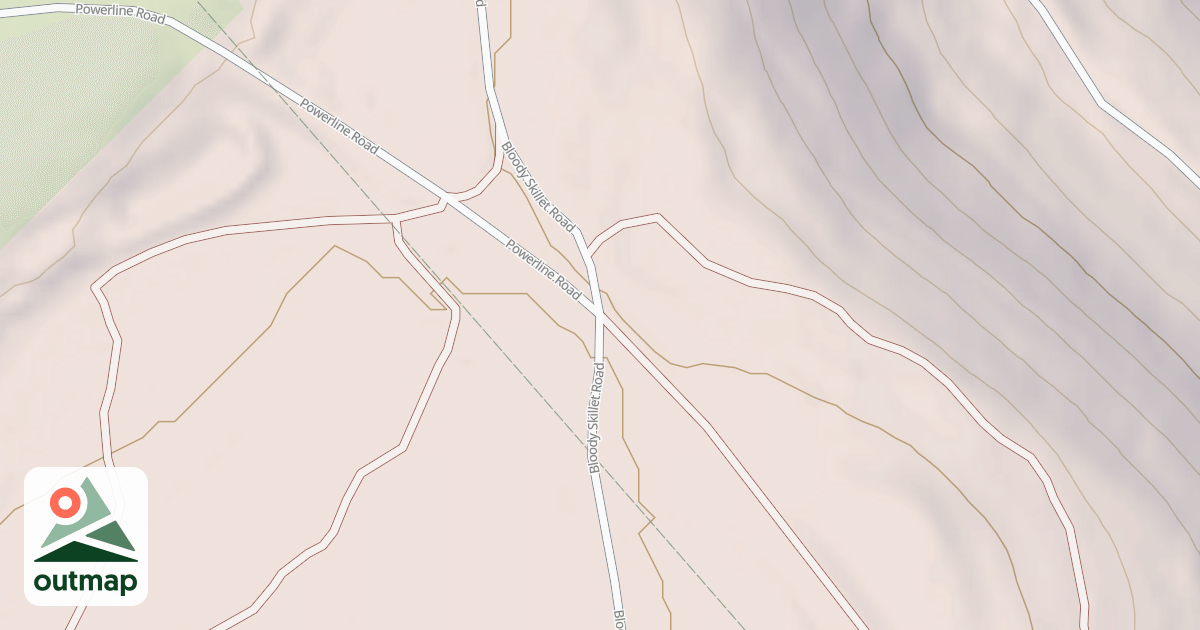 Map of Bloody Skillet ATV Trail