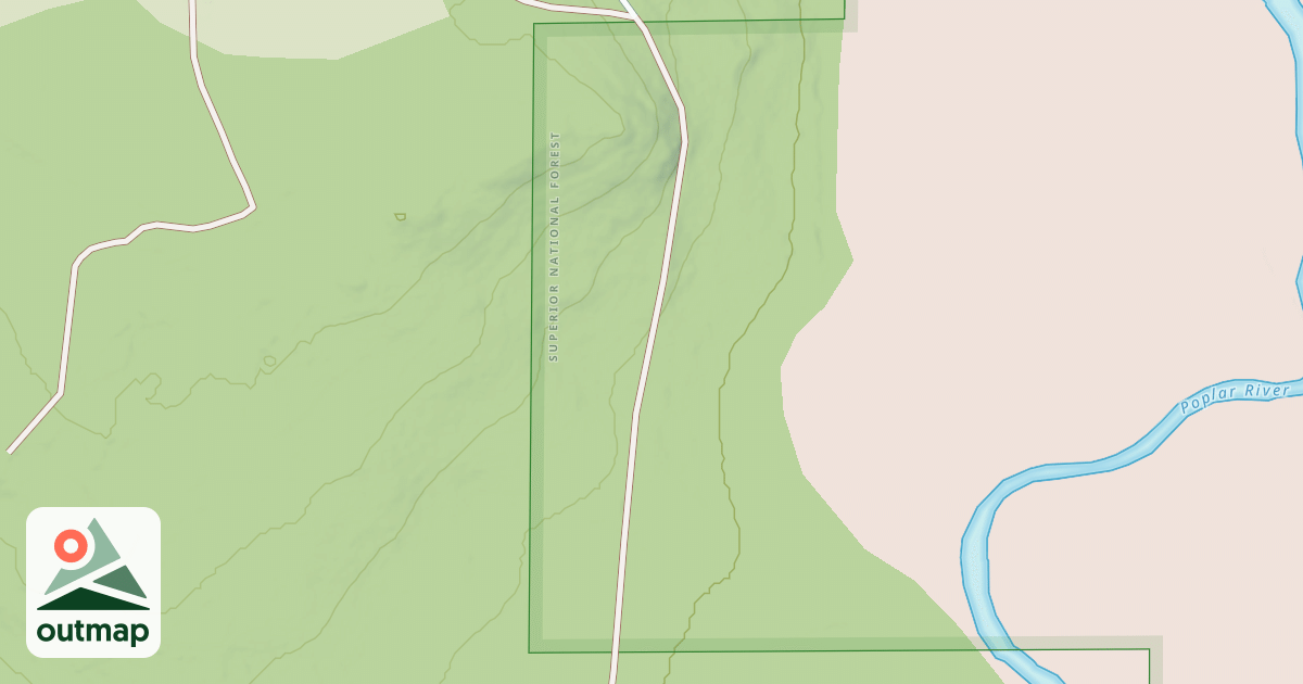 Map of Lutsen Trail Access