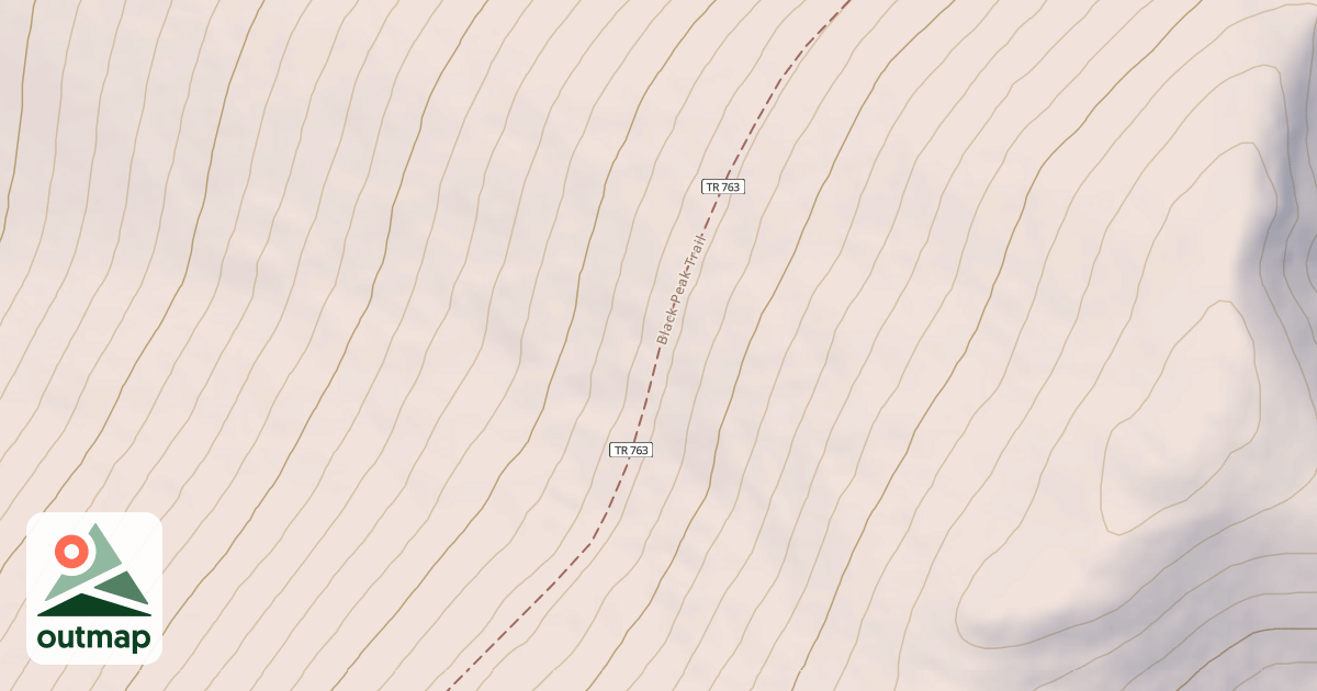 Map of Black Peak
