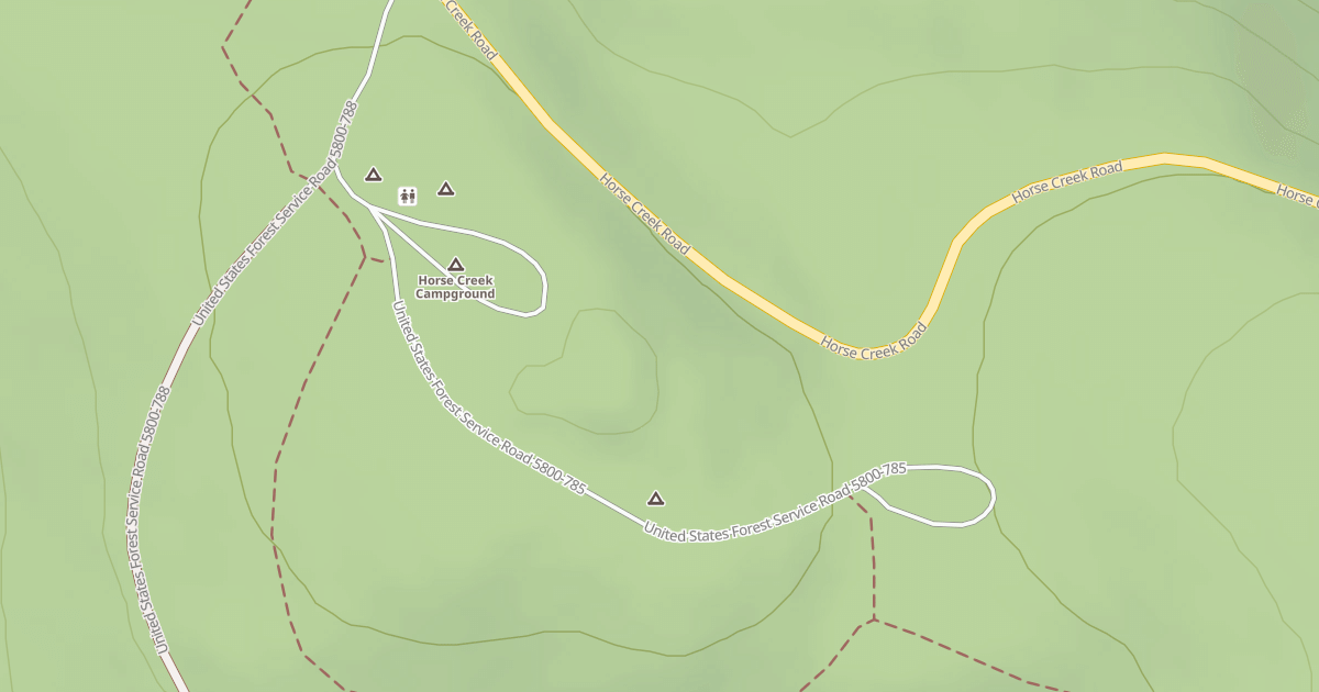 Map preview of COAST HORSE TRAILHEAD