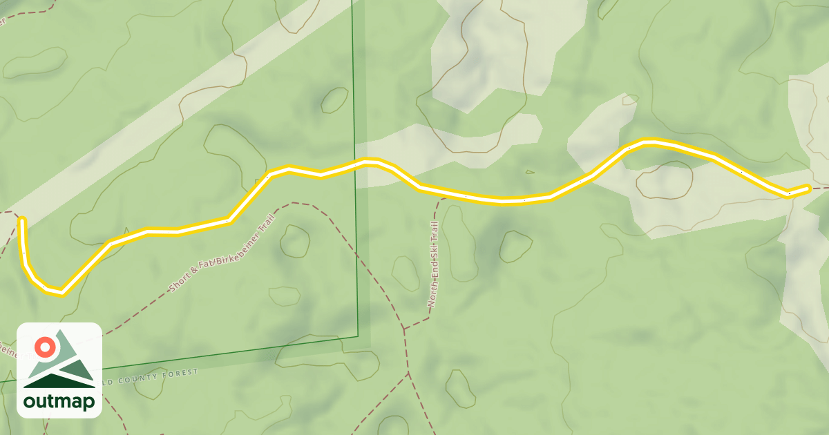 Map of Birkie Classic Powerline South Connector