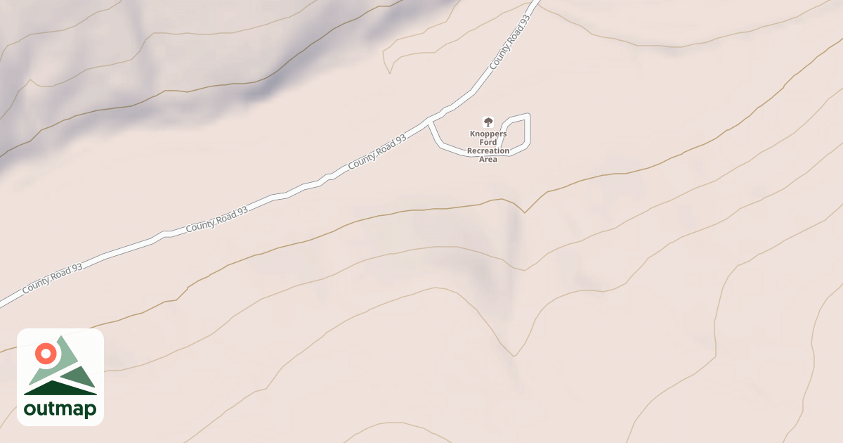 Map of KNOPPERS FORD RECREATION AREA