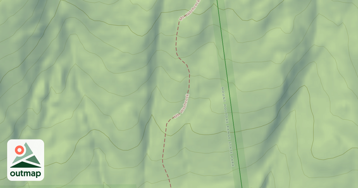 Map of Mt. Hitchcock Trail
