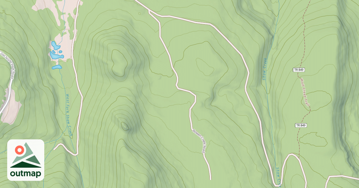 Map of BOWEN CR