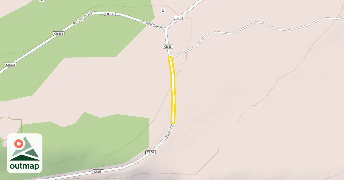 Map of Blue Ridge Road