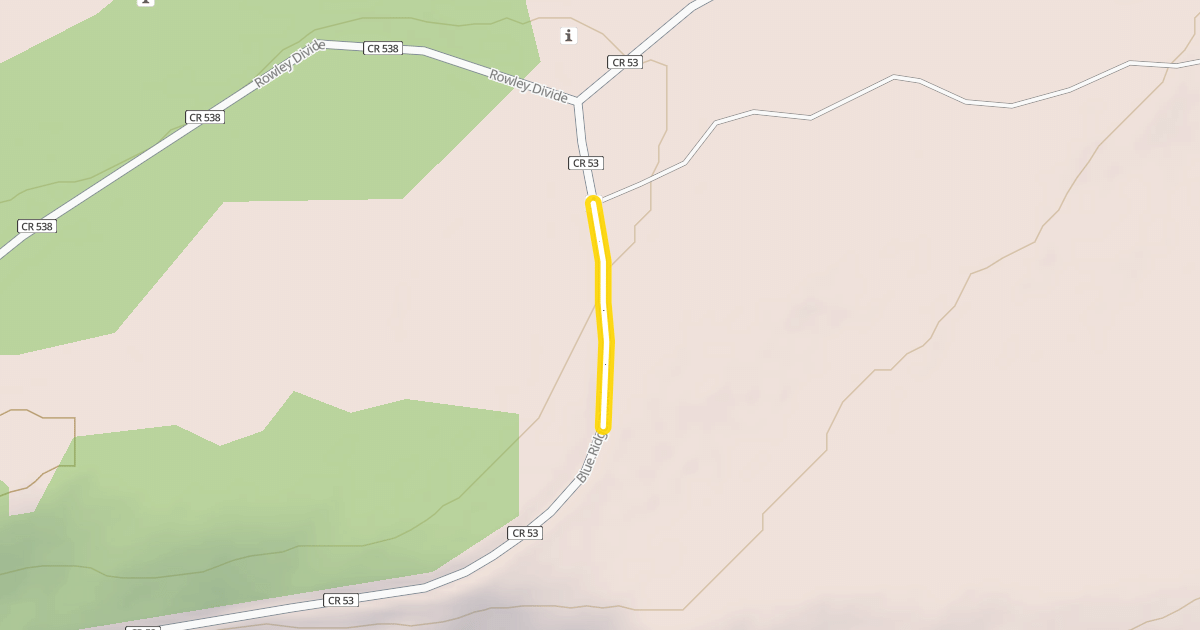 Map preview of Blue Ridge Road