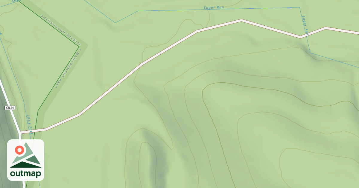 Map of SUGAR RUN