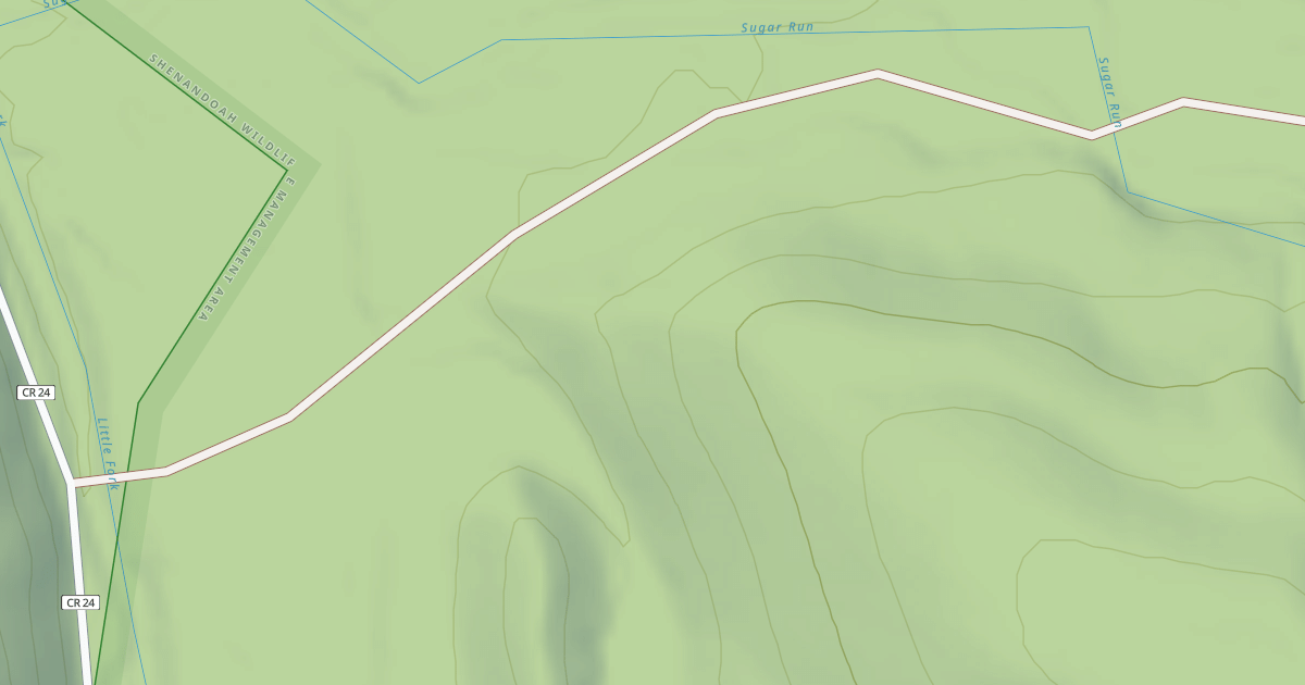 Map preview of SUGAR RUN
