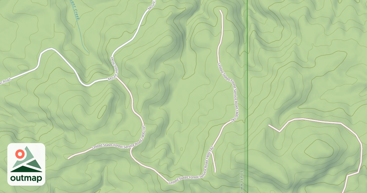 Map of USFS Motor Vehicle Use Map Roads {E97FA515-A5C0-4785-B14F-6A59A0211595}