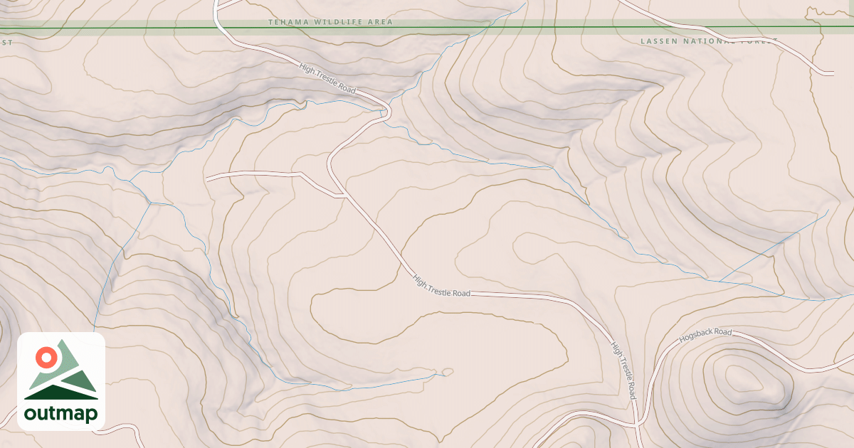 Map of HIGH TRESTLE TIE