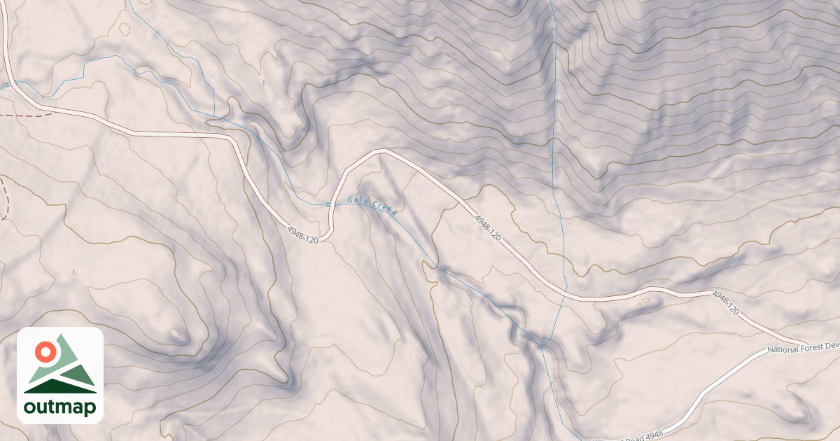 Map of NORTH GALE CREEK