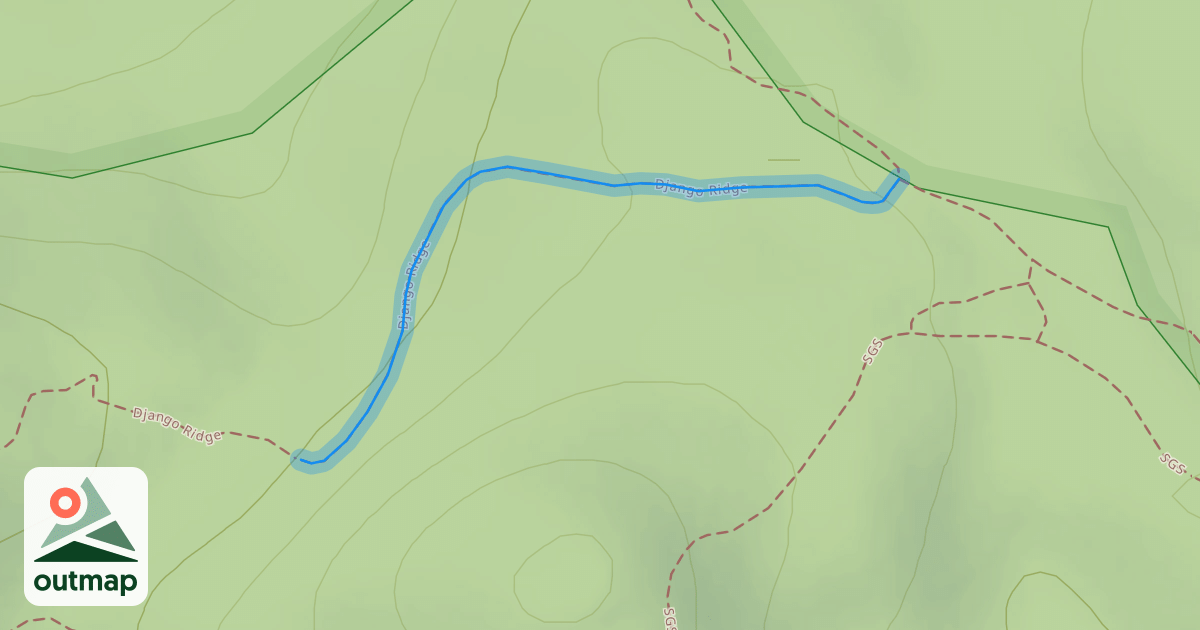 Map of Django Ridge