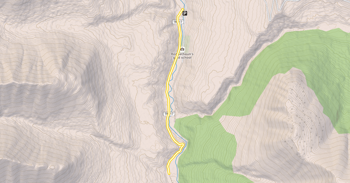 Map preview of Resurrection Pass Trail