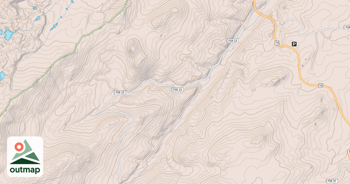 Map of SOURDOUGH CREEK