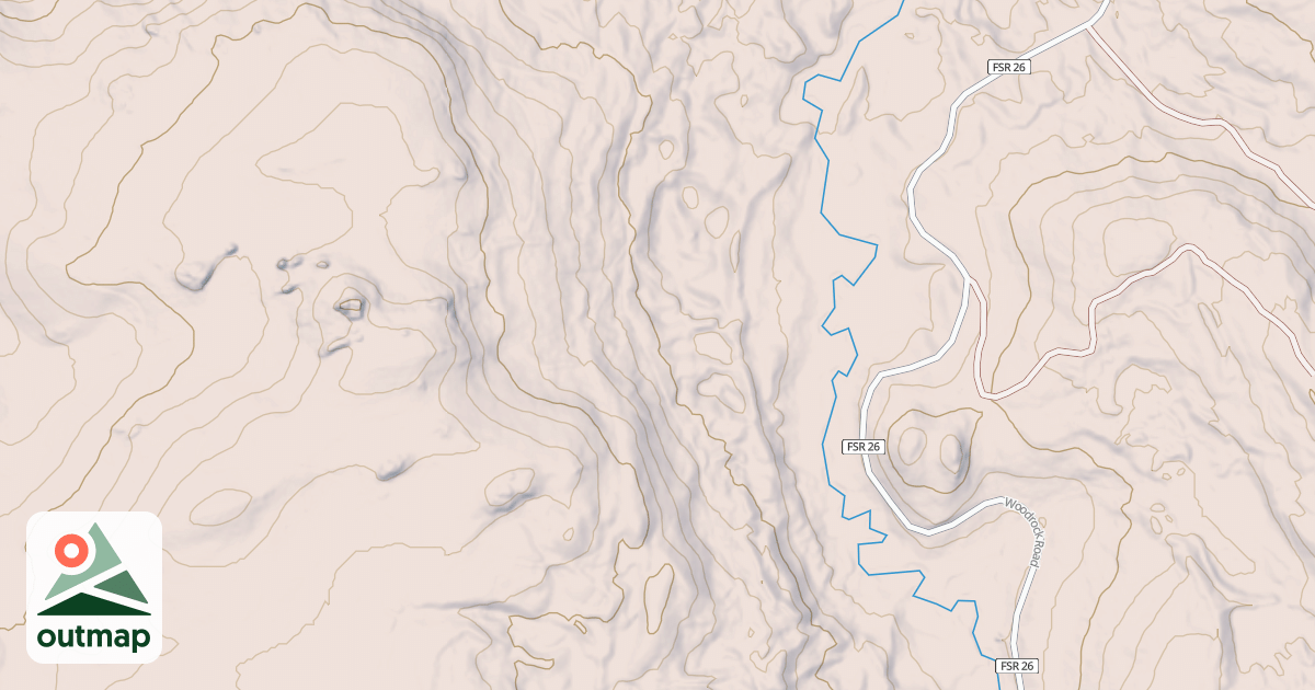Map of USFS Motor Vehicle Use Map Trails 4328