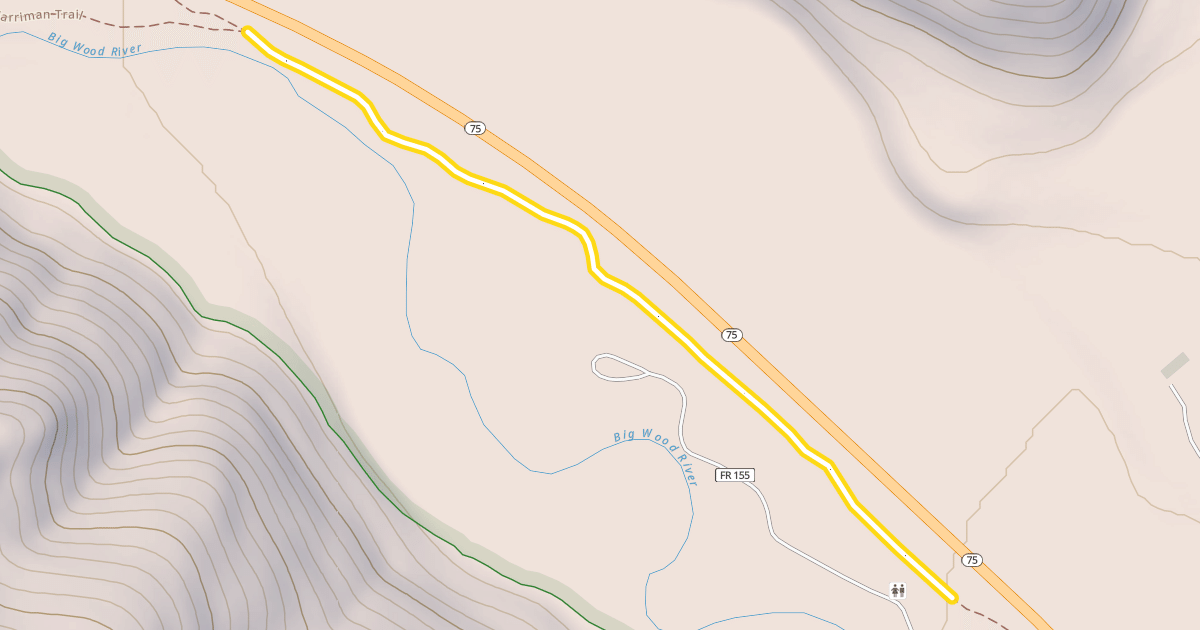 Map preview of Harriman Trail