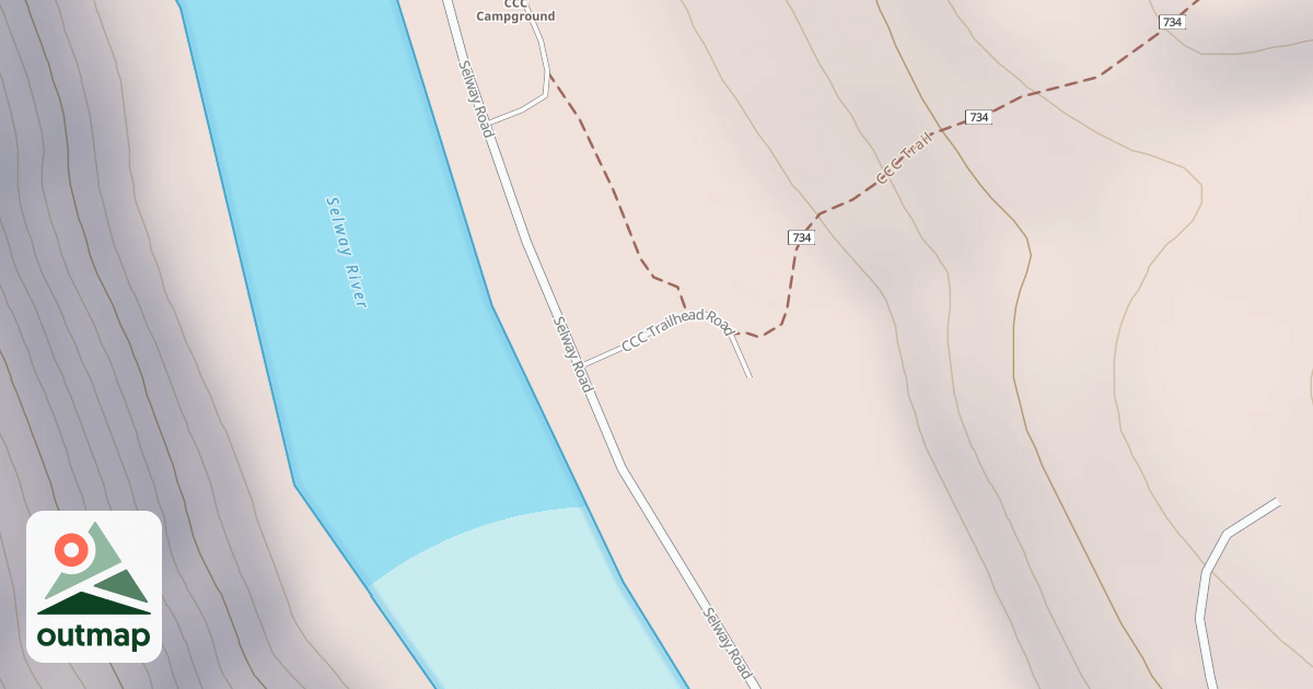Map of CCC TRAILHEAD