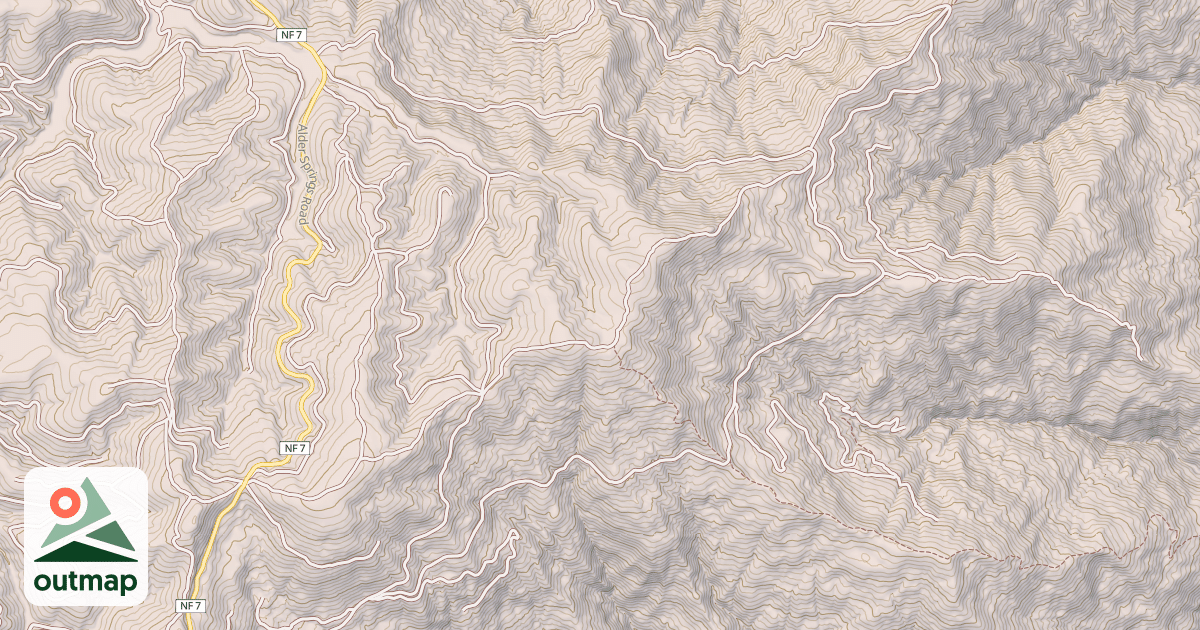 Map of SOUTH SHEPHARD RIDGE