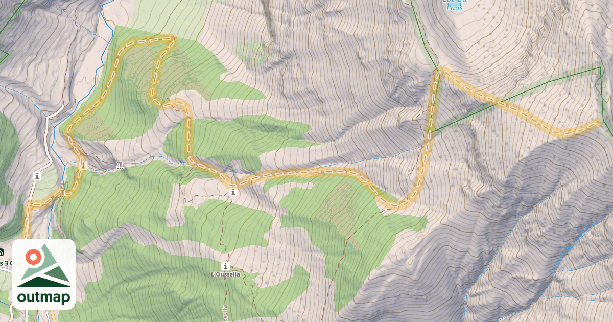 Map of Le Piarra — Champ Perchier