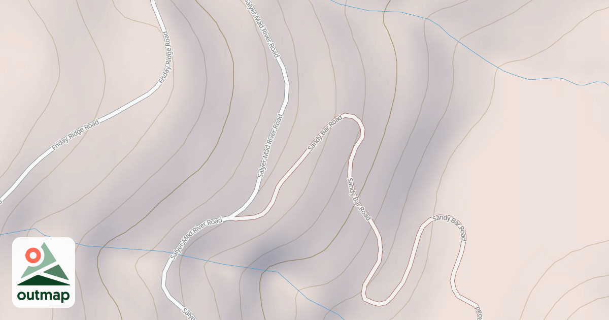 Map of SANDY BAR