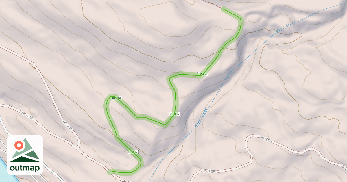 Map of Hood Creek Trail