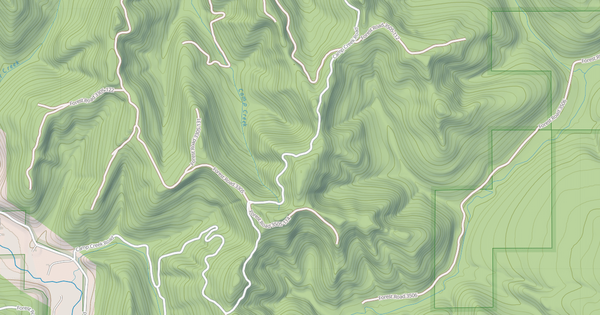 Map preview of CAMP CREEK
