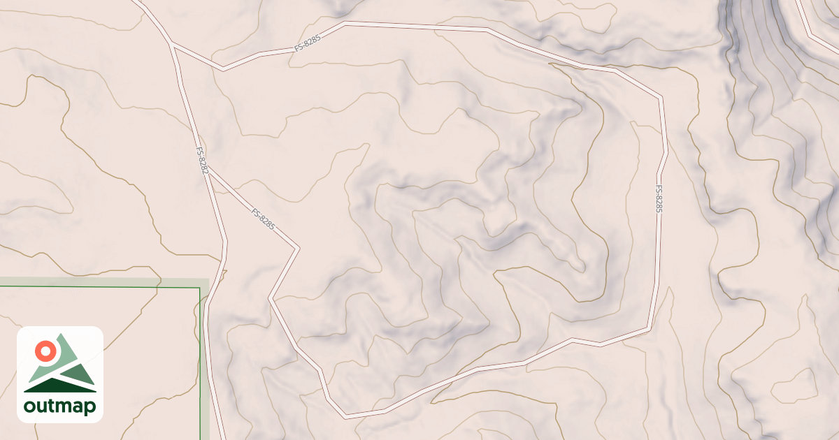 Map of USFS Motor Vehicle Use Map Trails 5196