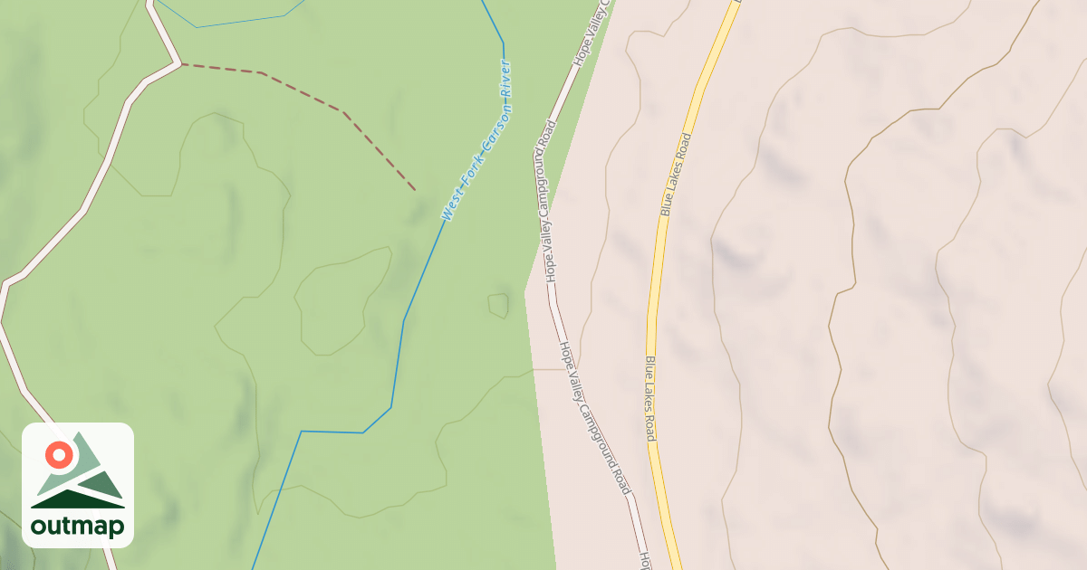 Map of HOPE VALLEY CONNECTOR