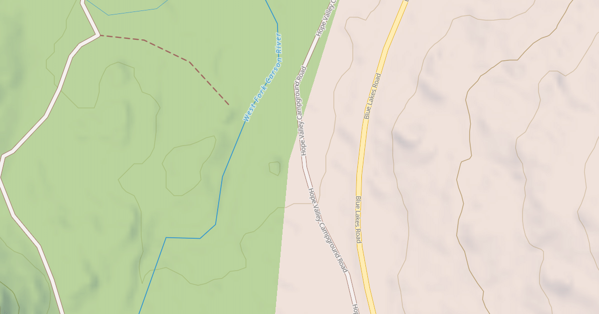 Map preview of HOPE VALLEY CONNECTOR