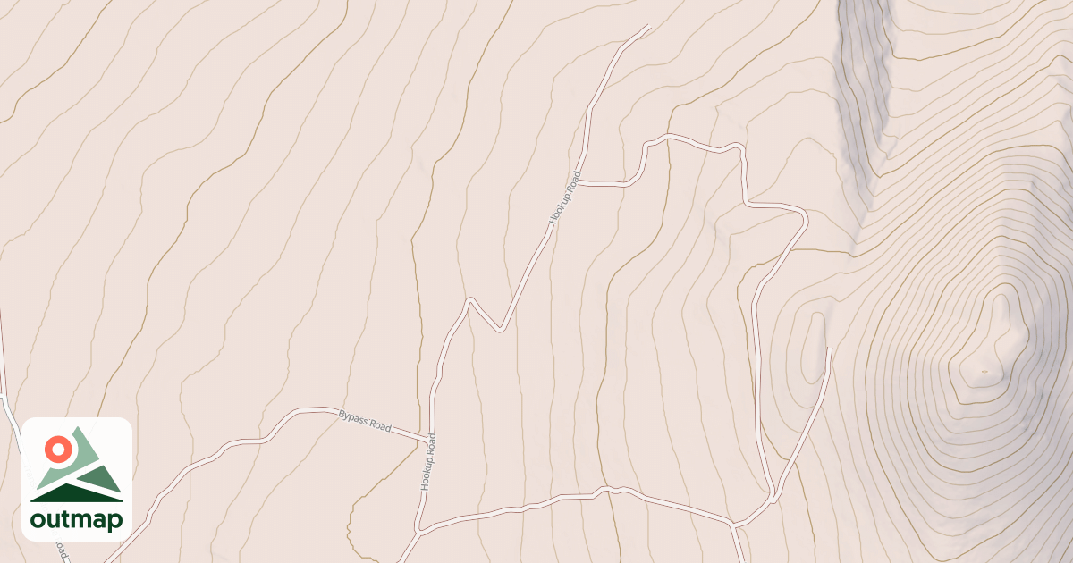 Map of HICKUP ROAD