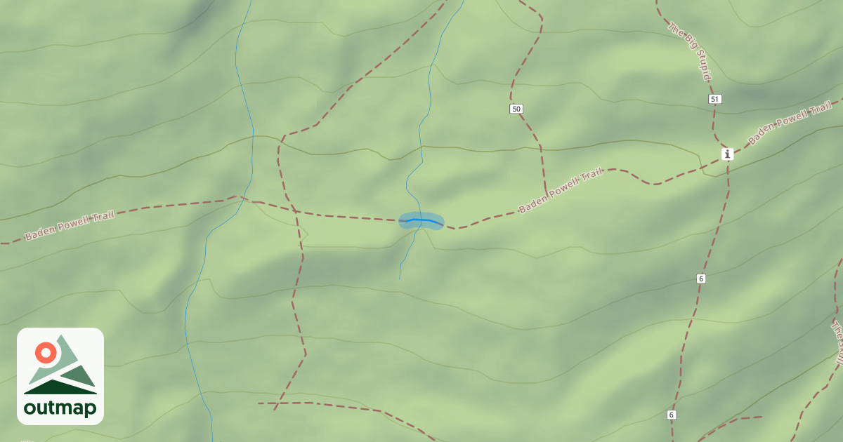 Map of Baden Powell Trail