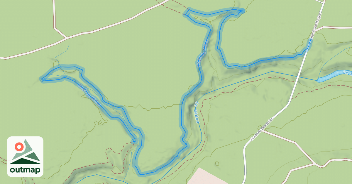 Map of Single du Midou