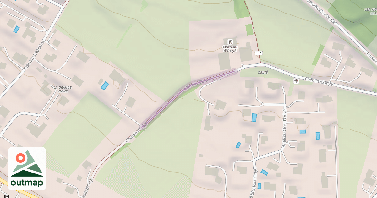 Map of Chemin d'Orlyé