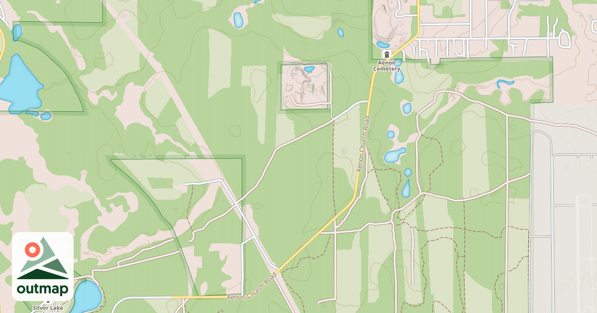 Map of AENON CHURCH ROAD