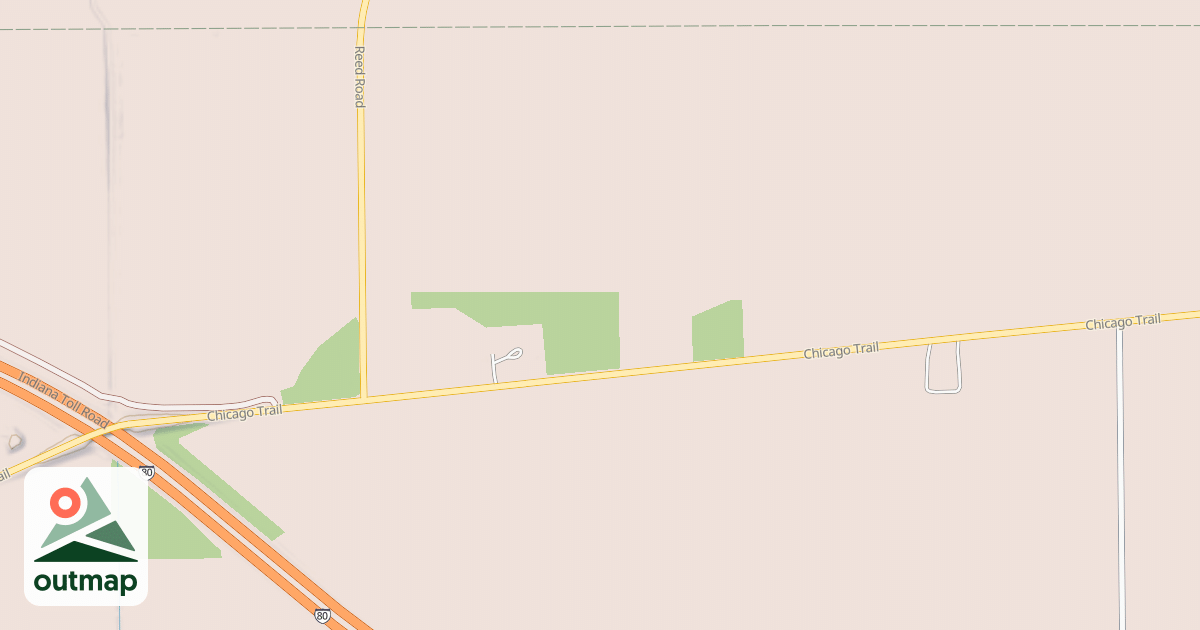 Map of Buffalo Run Snowmobile Trail