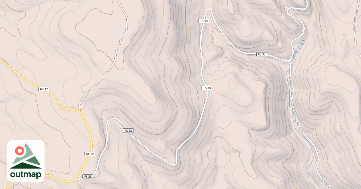 Map of USFS National Forest System Roads {572279A4-D682-46AA-BB7D-153E6BEBAEA3}