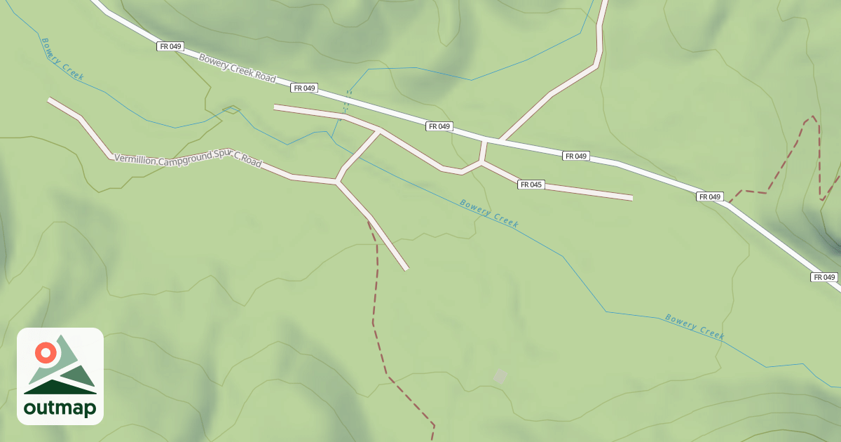 Map of VERMILLION CG LOOP A