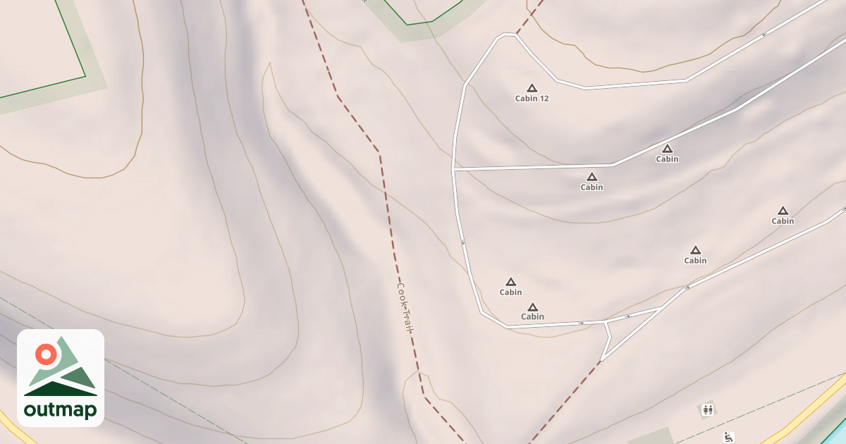 Map of Cook Forest State Park Trails