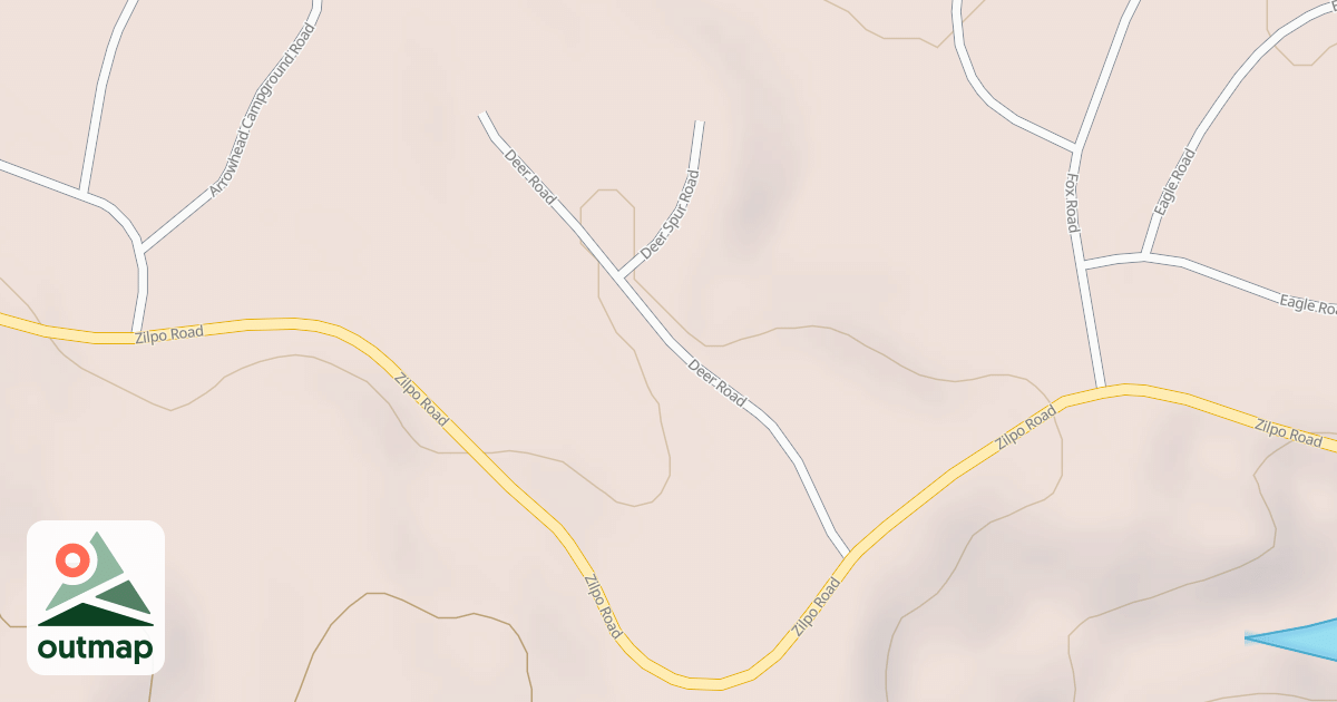 Map of ZILPO REC. AREA DEER LOOP