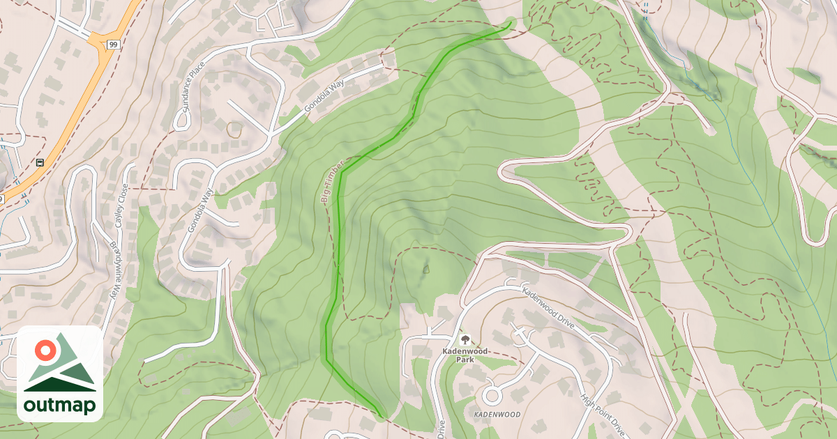 Map of Whistler Creek Ridge