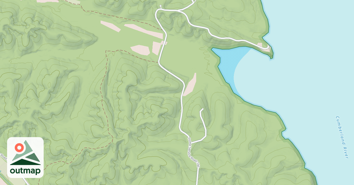 Map of BACON CREEK ROAD