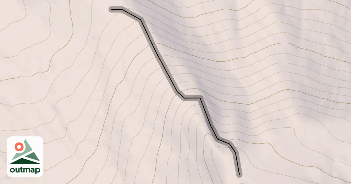 Map of Gnarly Knob